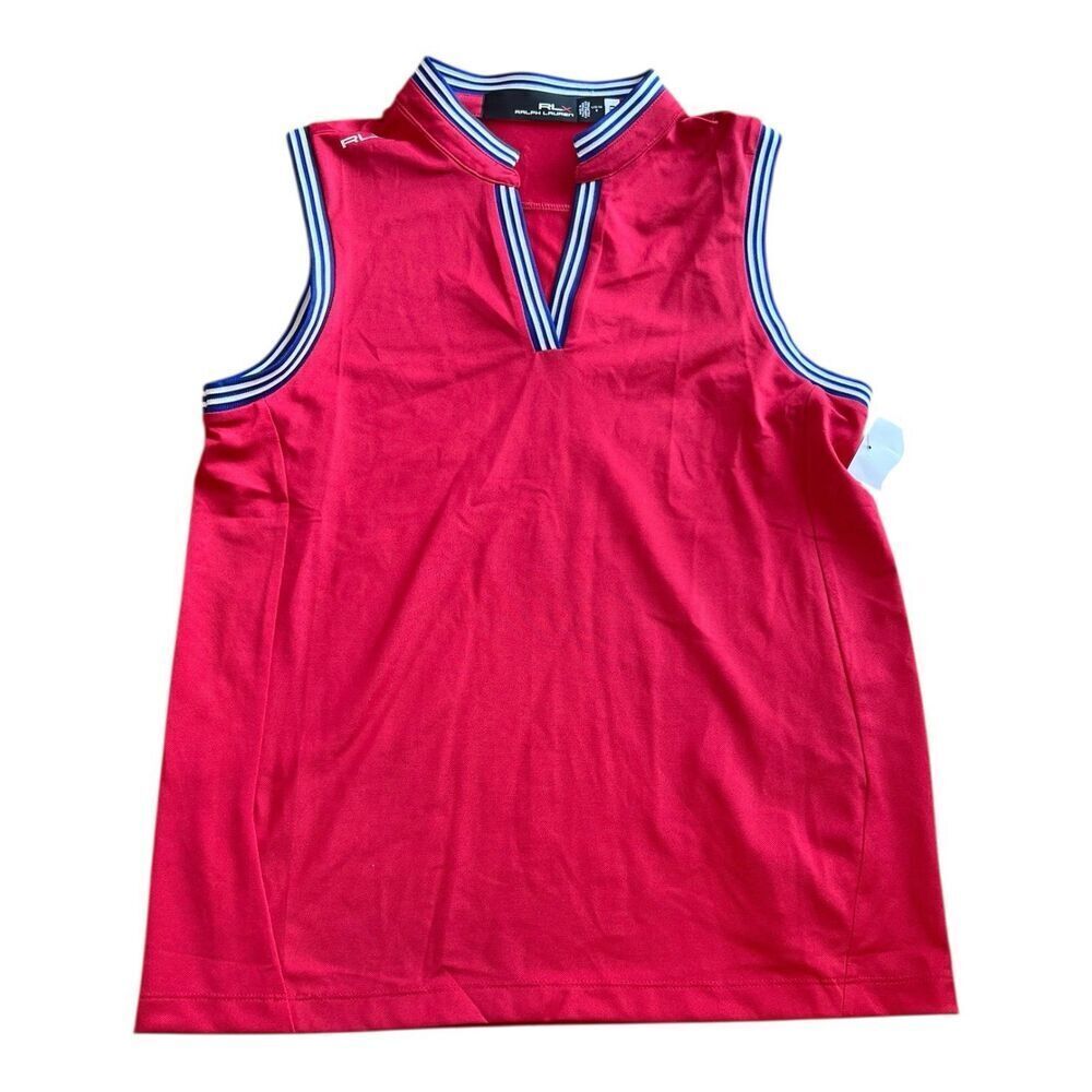 Ralph Lauren RLX Red Sleeveless Polo Tank Top Teen XL 16